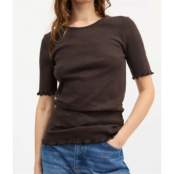 Skall Studio Edie T-shirt, Dark Brown 